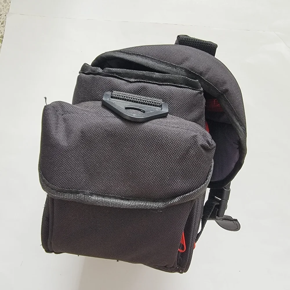 Focus Small DSLR Camera Bag Shoulder Black Pockets NWOT